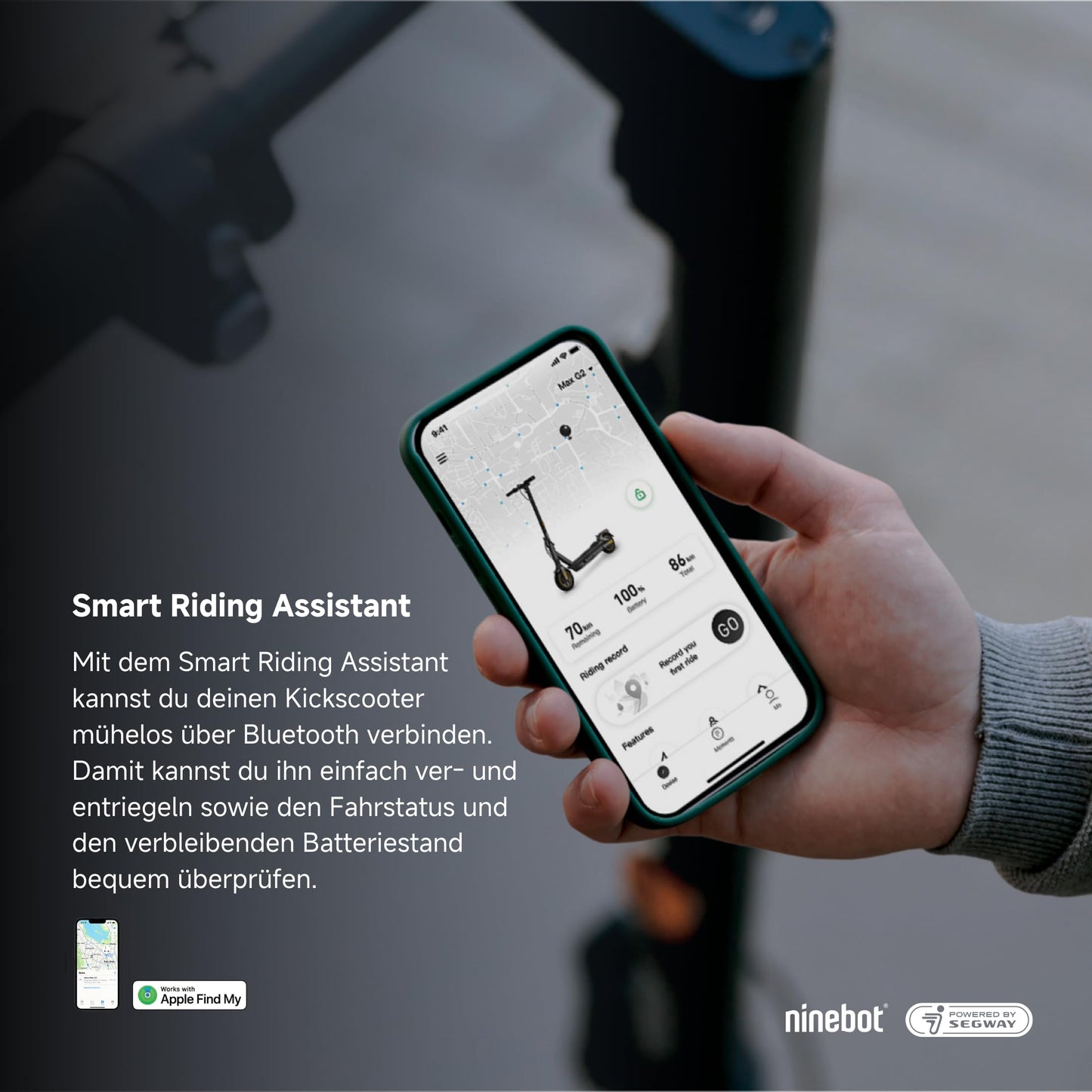 Segway-Ninebot MAX G2 D E-Scooter 70 km Reichweite