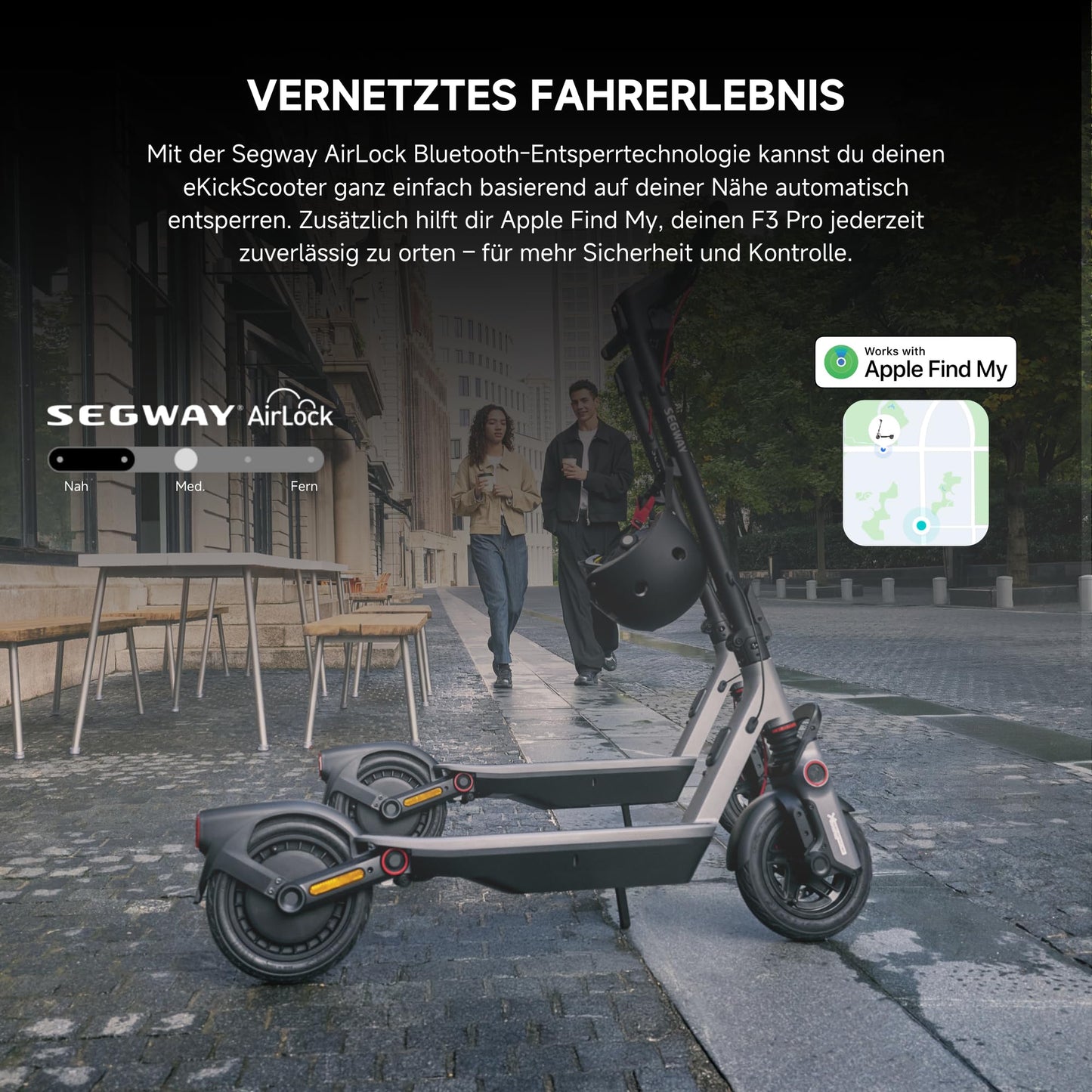 Segway-Ninebot F3 D E-Scooter mit Straßenzulassung 70 km
