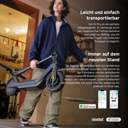 Segway-Ninebot E2 Pro D E-Scooter 35 km Reichweite